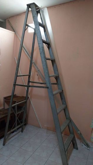 บันไดพับ 9ขั้น ทรงA มือ2 อลูมิเนียม รูปที่ 4