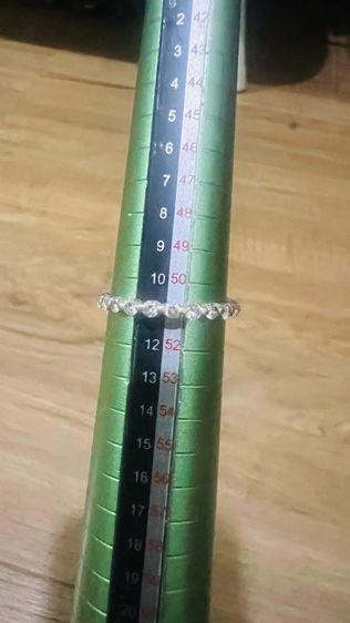 แหวนเพชรแท้เกสร ทอง 18k เพชร 3-4 ตังค์ 19 เม็ด รูปที่ 9