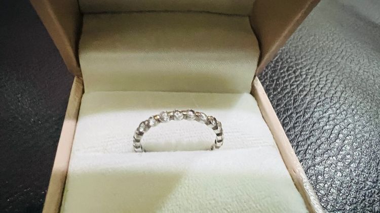 แหวนเพชรแท้เกสร ทอง 18k เพชร 3-4 ตังค์ 19 เม็ด รูปที่ 5