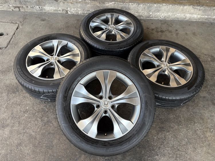 ล้อแม็กขอบ18 HONDA CRV สภาพสวย พร้อมยางDUNLOP235-60-18 ปี23 ปีแท้