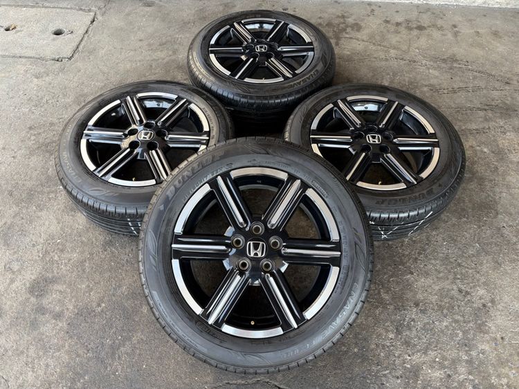 ล้อแม็กขอบ17 HONDA HRV สภาพสวยมากๆ พร้อมยางDUNLOP215-60-17 ปี24 ปีแท้
