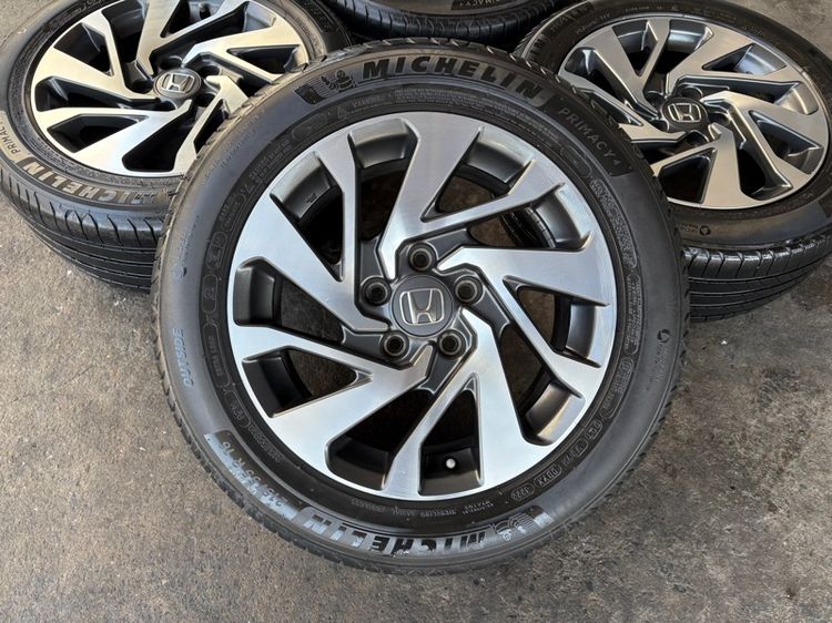 ล้อแม็กขอบ16 HONDA CIVIC สภาพสวย พร้อมยางMICHELIN215-55-16 ปี22 ปีแท้ รูปที่ 2