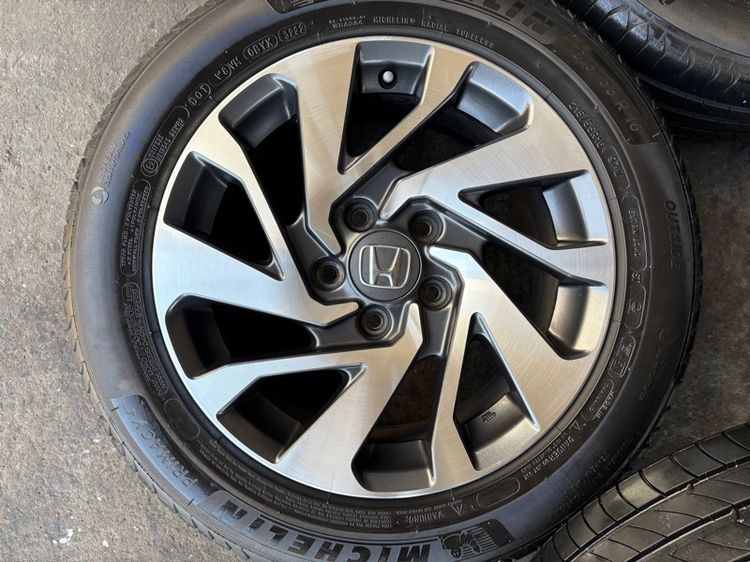 ล้อแม็กขอบ16 HONDA CIVIC สภาพสวย พร้อมยางMICHELIN215-55-16 ปี22 ปีแท้ รูปที่ 3