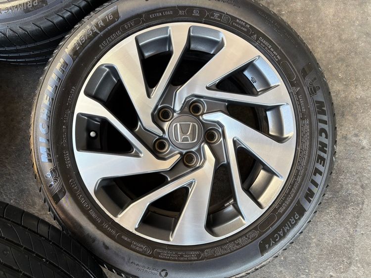 ล้อแม็กขอบ16 HONDA CIVIC สภาพสวย พร้อมยางMICHELIN215-55-16 ปี22 ปีแท้ รูปที่ 4