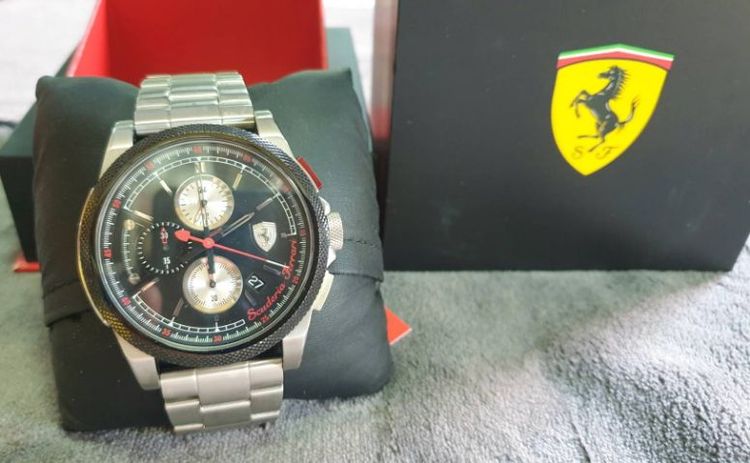 ❗🔥ส่งต่อ นาฬิก Ferrari พร้อมกล่อง ครบชุด แท้ มือ1 ยังไม่เคยใช้งาน ราคาเพียง 1,700 ฿ ( ในช้อปปี้ขาย 3,900 ฿ )