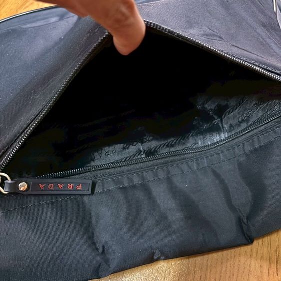 กระเป๋า Prada Black Nylon Crossbody Bag มือสอง รูปที่ 13