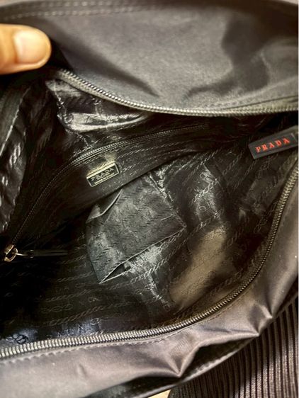 กระเป๋า Prada Black Nylon Crossbody Bag มือสอง รูปที่ 14