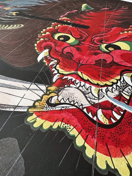 Restored Japanese Woodblock Print 1858 A0 Fine Art Single Edition รูปที่ 4