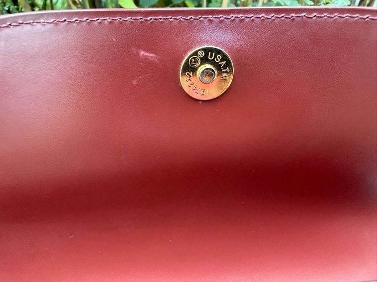 กระเป๋า Guy Laroche Paris แท้ สีเบอร์กันดี (Burgundy) มือสอง สภาพสวยมาก รูปที่ 17