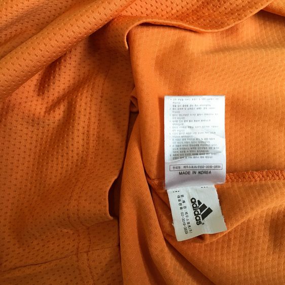 Adidas (อาดิดาส) เสื้อโปโลสีส้ม ของแท้ 💯 เนื้อผ้า Climalite ระบายอากาศดีเยี่ยม รูปที่ 10
