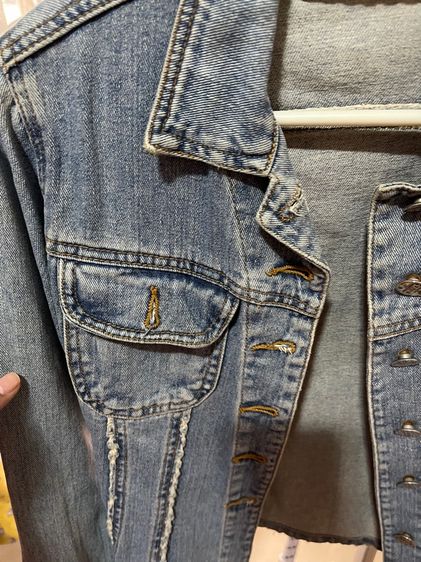 เสื้อคลุมยีนส์ผ้ายีนส์ รูปที่ 4