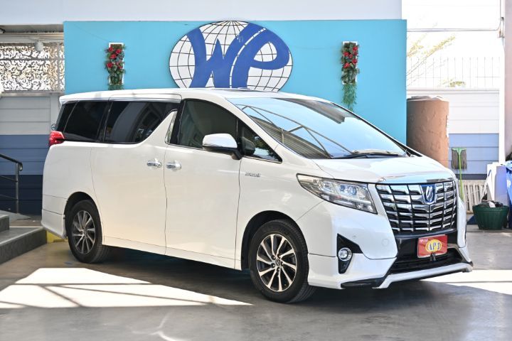 รถ Toyota Alphard 2.5 Hybrid E-Four 4WD สี ขาว