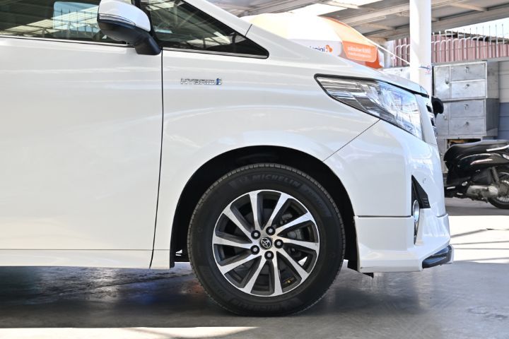 Toyota Alphard 2017 2.5 Hybrid E-Four 4WD Utility-car ไฮบริด เกียร์อัตโนมัติ ขาว รูปที่ 3