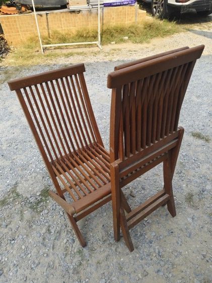 ชุดโต๊ะไม้สักและเก้าอี้ พับครึ่งได้ รูปที่ 6