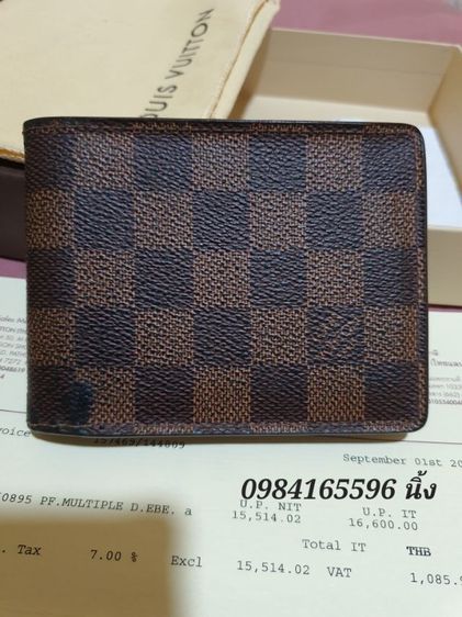 ชาย น้ำตาล อื่นๆ อื่นๆ Louis vuitton men wallet แท้ ปี2016 ใบเสร็จพารากอน