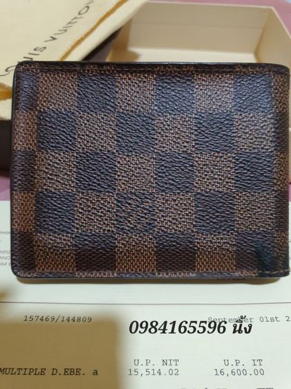 Louis vuitton men wallet แท้ ปี2016 ใบเสร็จพารากอน รูปที่ 6