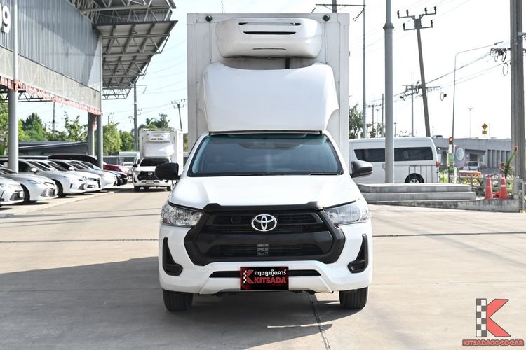 Toyota Hilux Revo 2021 2.4 Entry Pickup ดีเซล ไม่ติดแก๊ส เกียร์ธรรมดา ขาว รูปที่ 2