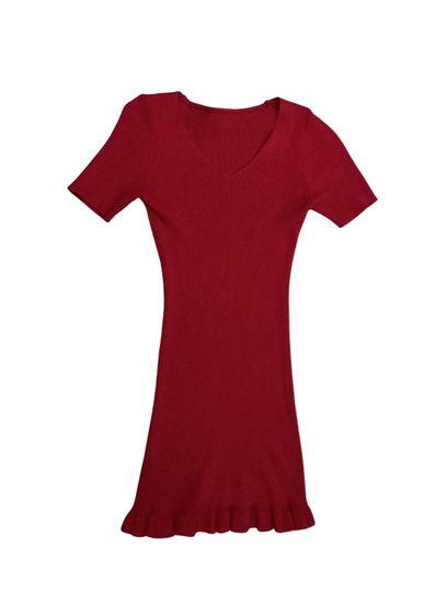 เดรสไหมพรมสีแดง รูปที่ 3