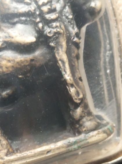 พระสิวลีทรงแพะหล่อโบราณไทยใหญ่เลี่ยมเงินแท้ยกซุ้ม รูปที่ 14