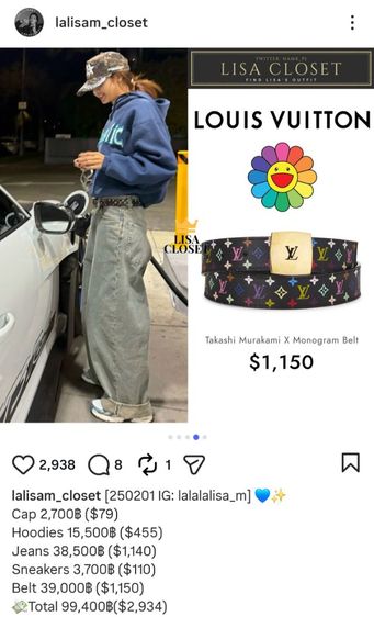 LV Multicolor Belt Y.06 รูปที่ 3