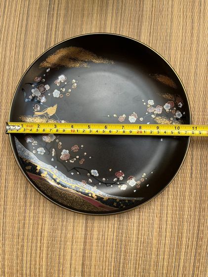 จานเคลือบงานดินเผาญี่ปุ่น ลายมงคล มือสองเหมือนใหม่ รูปที่ 5