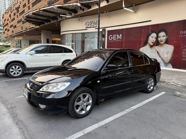 Honda Civic 2005 1.7 VTi Sedan เบนซิน LPG เกียร์อัตโนมัติ ดำ รูปที่ 2