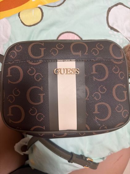 หญิง น้ำตาล กระเป๋าสะพาย Guess แท้ 