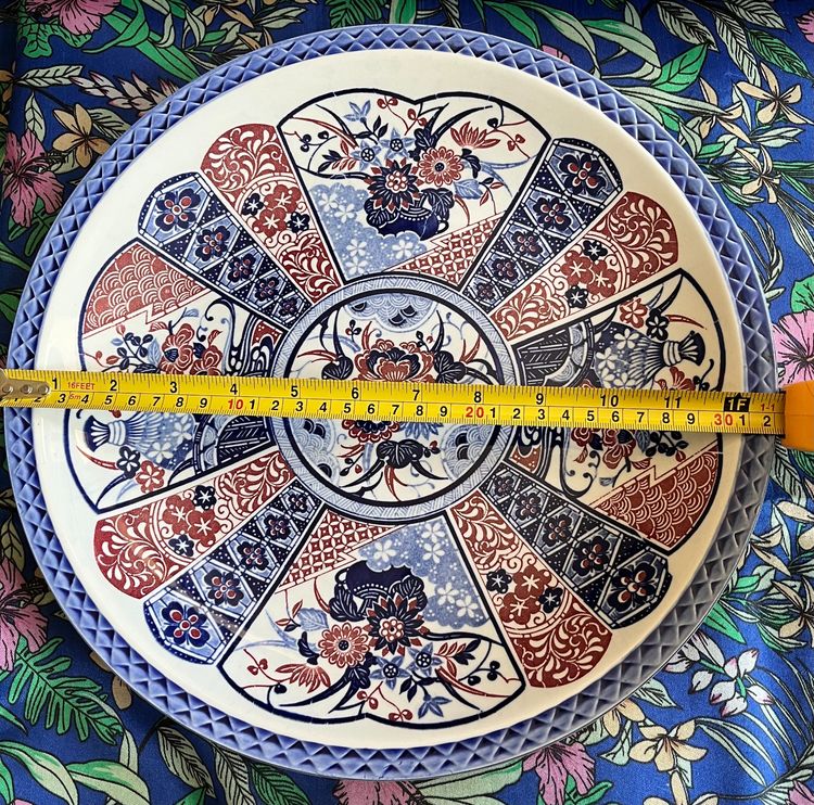 จานโชว์กระเบื้องญี่ปุ่น (porcelain) ลายคราม รูปที่ 4