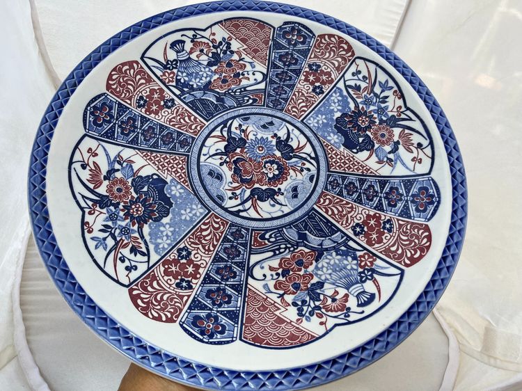 ของตกแต่งบ้านอื่นๆ จานโชว์กระเบื้องญี่ปุ่น (porcelain) ลายคราม