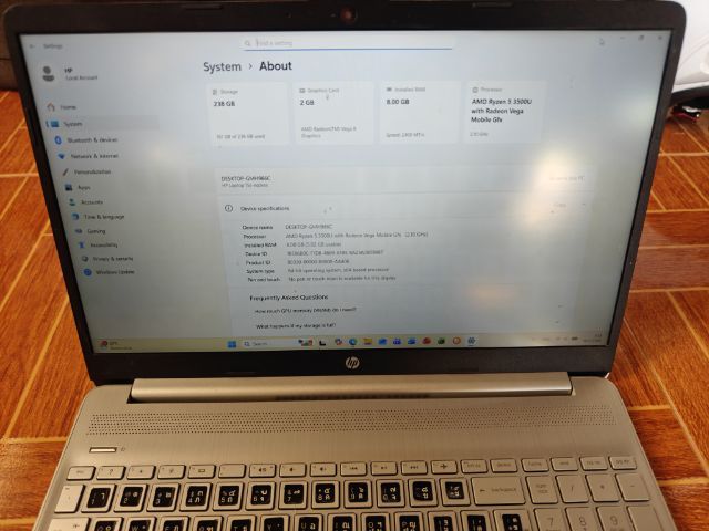 Notebook HP Ryzen 5 มือสอง  รูปที่ 2