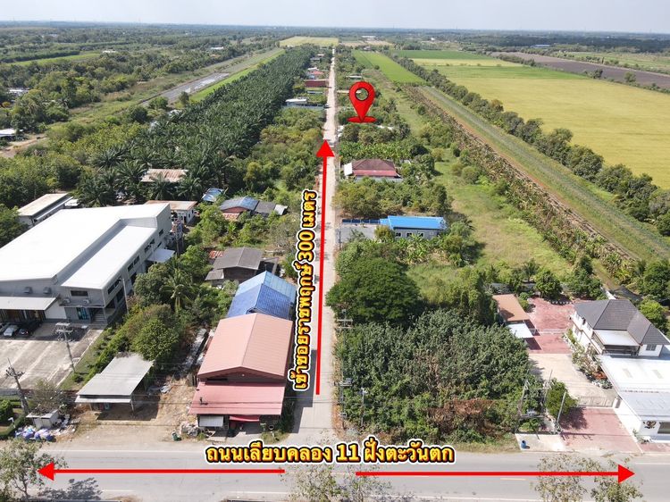 ♻️ที่ดินถมแล้วพร้อมสร้างบ้าน ปะปา ไฟฟ้า สาธารณูปโภคครบ คลอง 11 อ.หนองเสือ จ.ปทุมธานี รูปที่ 2