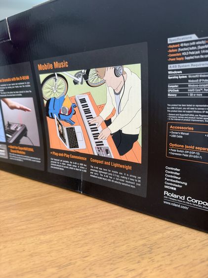 Roland A-49 MIDI Keyboard Controller (49 Keys) — Like New รูปที่ 4