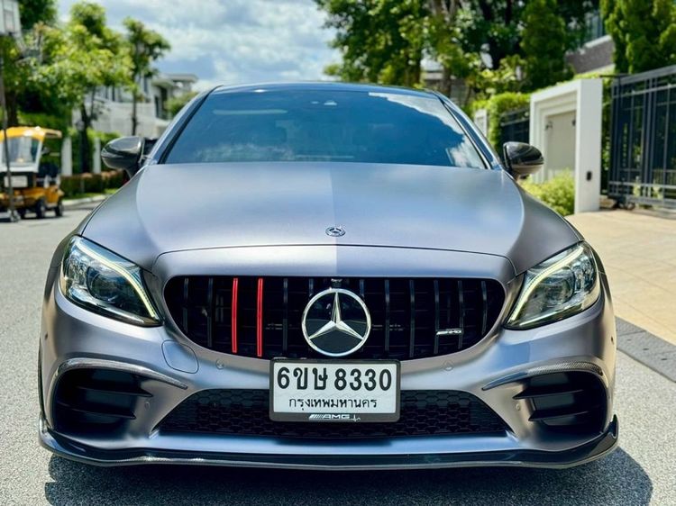 Mercedes-Benz C-Class 2019 C200 Sedan เบนซิน ไม่ติดแก๊ส เกียร์อัตโนมัติ เทา รูปที่ 3