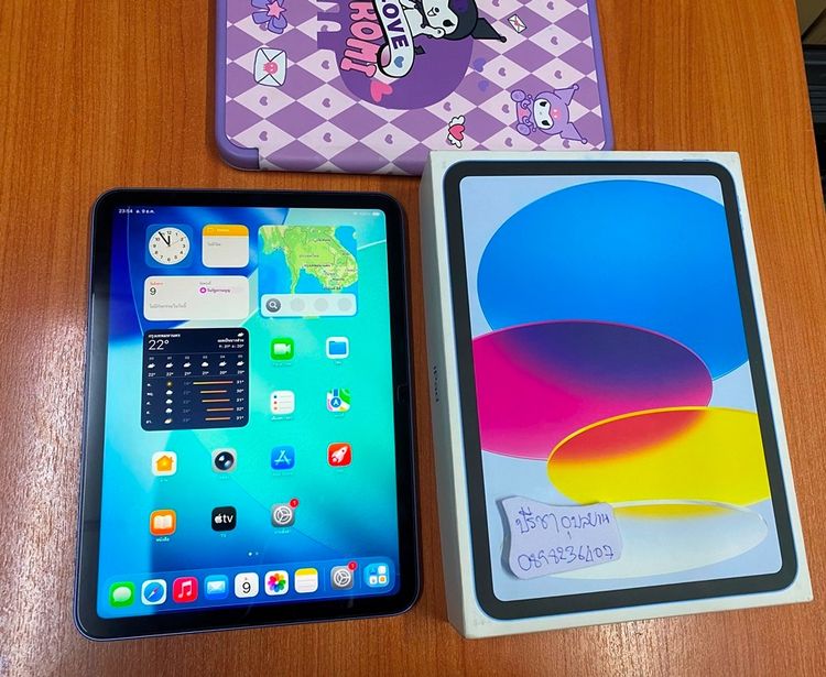 iPad (รุ่นที่ 10) Wi-Fi 64GB ศูนย์ไทยแท้เดิมๆ มีกล่อง ไม่ติดล็อกไดๆ