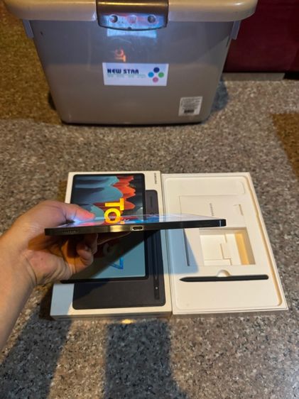 ขายSamsungTabS7สีMystic Gray128กิ๊กมีกล่องสูนTrueใช้งานดีทุกๆฟังชั่นถูกมากก รูปที่ 4