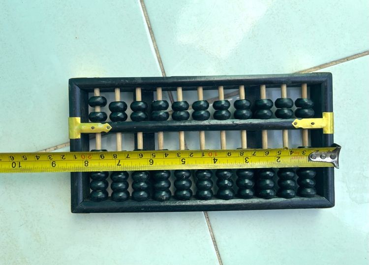 ลูกคิด 11 ราง เล็ก โบราณเก่าสะสมC8 รูปที่ 7