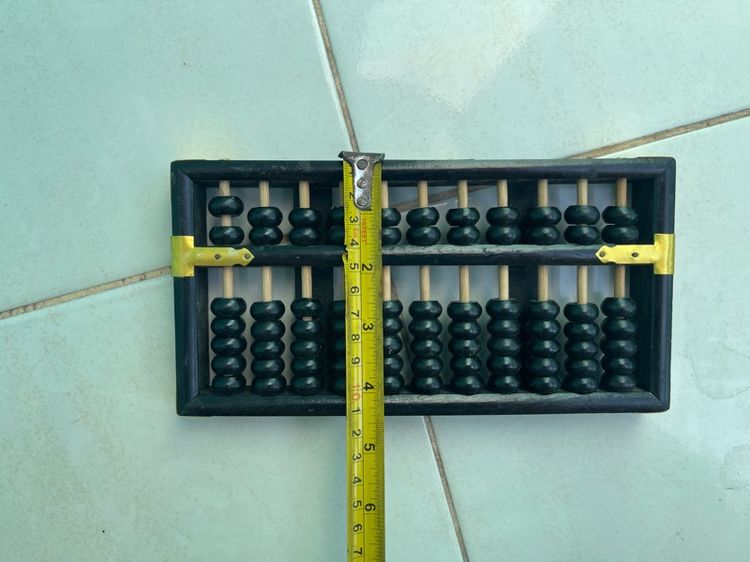 ลูกคิด 11 ราง เล็ก โบราณเก่าสะสมC8 รูปที่ 8