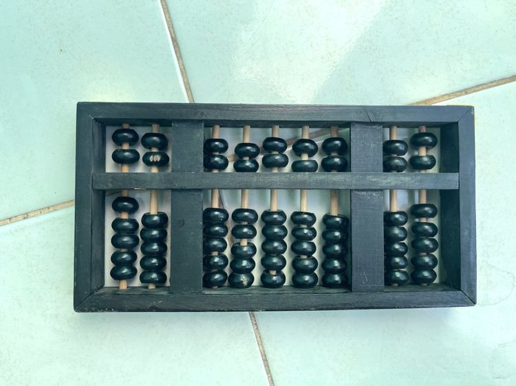 ลูกคิด 11 ราง เล็ก โบราณเก่าสะสมC8 รูปที่ 6