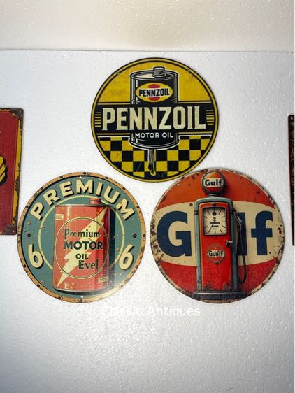 แผ่นป้าย น้ำมัน แต่งบ้านสะสม รูปที่ 2