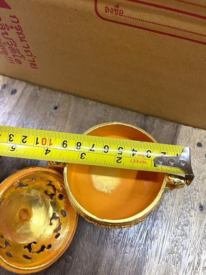 กระถาง กำยาน หัวสิงห์ กระไหล่ทอง สะสม  รูปที่ 8