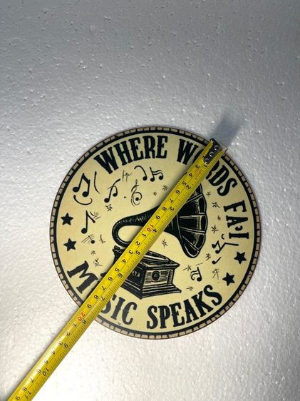 แผ่นป้าย เครื่องเล่นแผ่นเสียง แต่งบ้านสะสม รูปที่ 3