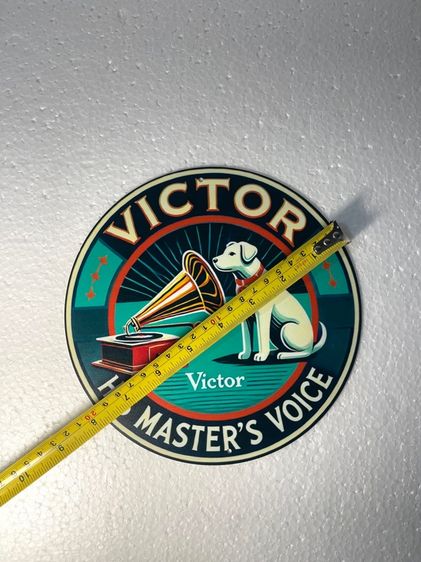 แผ่นป้าย เครื่องเล่นแผ่นเสียง แต่งบ้านสะสม รูปที่ 4