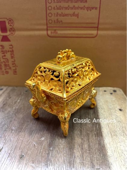 กระถาง กำยาน กระไหล่ทอง สะสม  รูปที่ 6