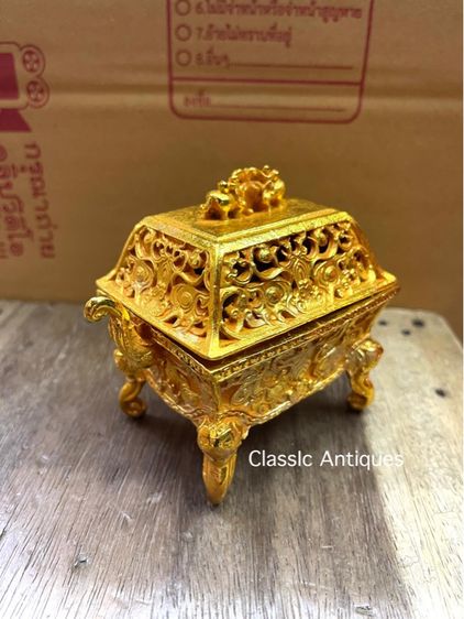 กระถาง กำยาน กระไหล่ทอง สะสม  รูปที่ 2