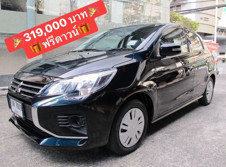 Mitsubishi Mirage 2024 1.2 GL Sedan เบนซิน ไม่ติดแก๊ส เกียร์อัตโนมัติ ดำ รูปที่ 1