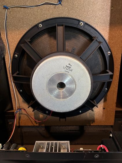 ลำโพง 15 นิ้วสองทางโครงหล่อแหลมใหญ่ปากปิเนียมแอมป์ในตัวสวยมากใช้ไฟ 220 ได้เลย ไม่ผิดหวังลำโพงก็คุ้มแล้วครับ ( ต้องการใช้พื้นที่ครับ ) รูปที่ 17