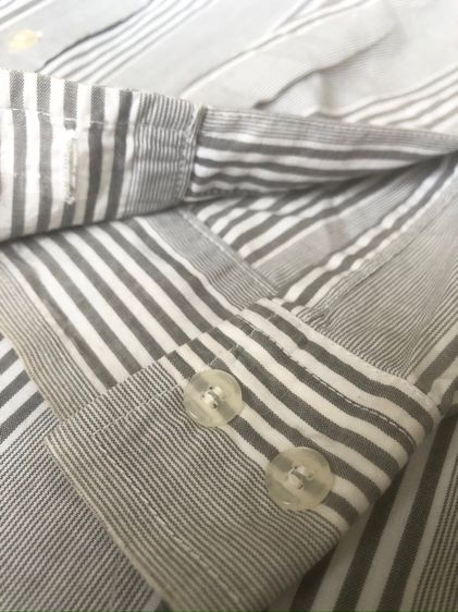 เชิ้ต แขนยาว มีปก ใส่ทำงาน ลายขาวดำ  รูปที่ 17