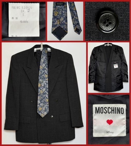 ⚠️ของใหม่‼️เสื้อสูท MOSCHINO ของแท้ แบรนด์เนมชั้นนำราคาแพงอิตาลี