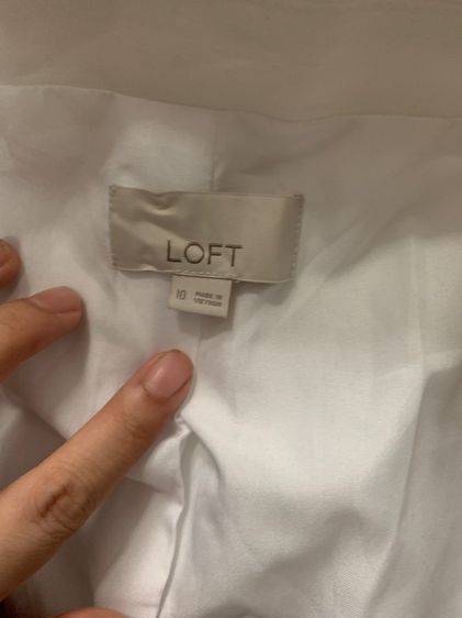 สื้อสูทสีขาว loft แท้ๆ รูปที่ 9