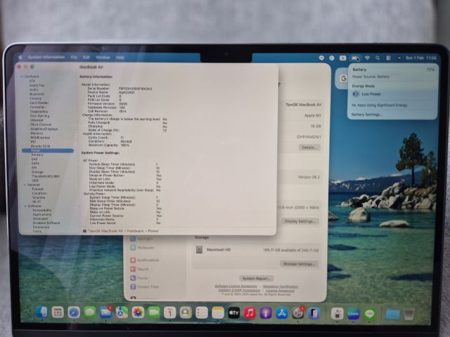 ขาย MacBook Air M2 (2022) (Starlight) ใช้งานน้อยมาก  รูปที่ 9